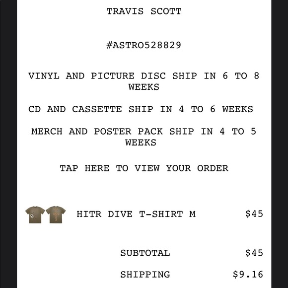 Travis Scott highest in the room t shirt - Picture 3 of 3